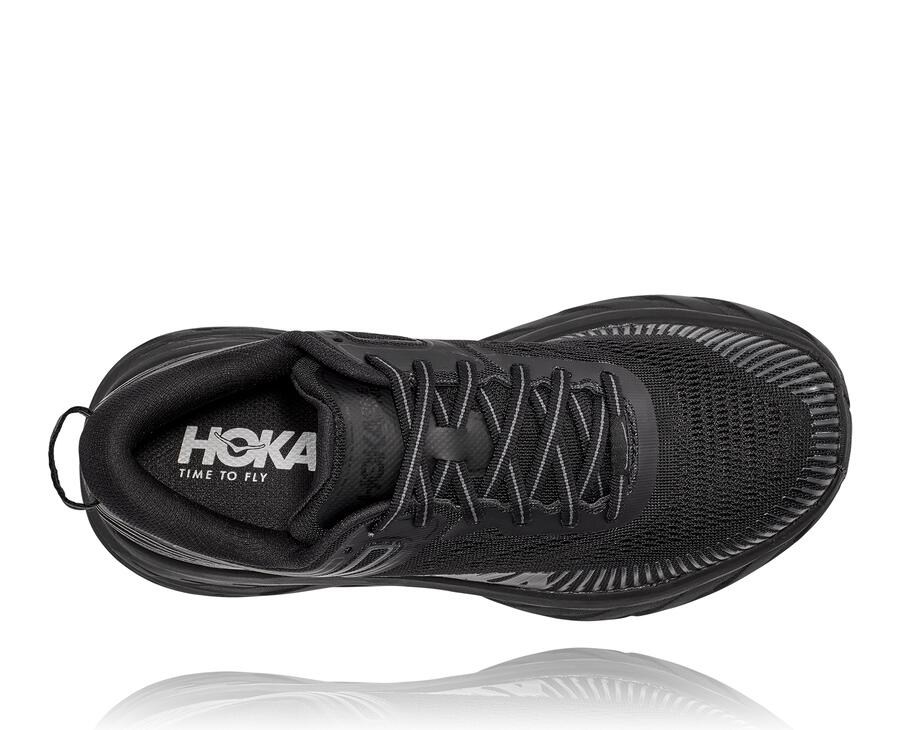 Chaussure Running Hoka One One Bondi 7 Femme - Noir - ODT-138429